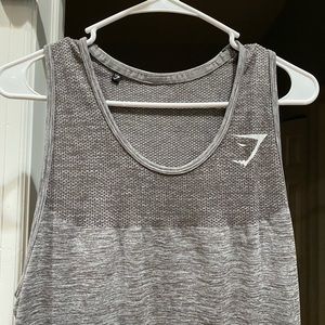 Gymshark performance tanktop light gray size large